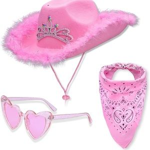 Cow girl hat set